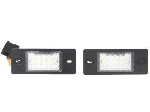 Lumina placutei de înmatriculareing LED ligght colour: white set 12V road approval PORSCHE CAYENNE VW BORA BORA I GOLF IV 10.98-12.13 M-TECH CLP009