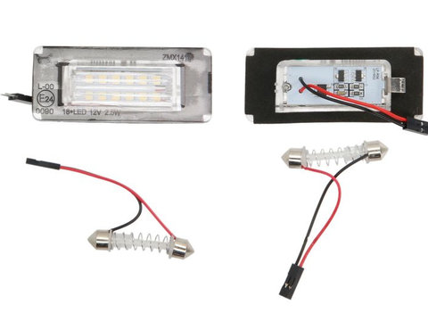 Lumina placutei de înmatriculareing LED ligght colour: white set 12V no road approval MINI R56 R57 R59 09.06-06.15 M-TECH CLP042