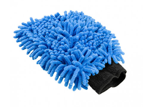 Mănușă De Spălat Din Microfibră De Chenille Cu Plasă Amio T9868
