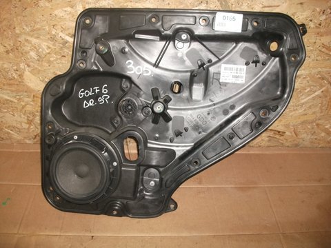 Macara electrica geam spate dreapta VW Golf 6, 5K4839730H, 5K4839756L