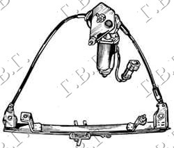 MACARA ELECTRICA GEAM USA FATA 3 USI (CALITATEA A) DR., RENAULT, RENAULT CLIO 96-98, 010707051