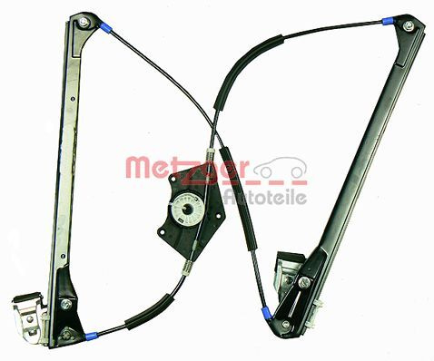 Macara geam # fata dreapta Skoda Superb 2001 2002 2003 2004 2005 2006 2007 2008 # 2160041 # METZGER