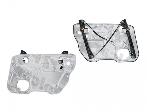 Macara geam Seat Ibiza/Cordoba (6l), 2002-2006, 4/5 Usi, fata dreapta, cu panou, electrica, fara motoras, 6L4837462, 6L4837756G