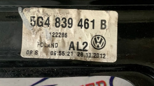 Macara geam stanga spate VW Golf 7 5G483