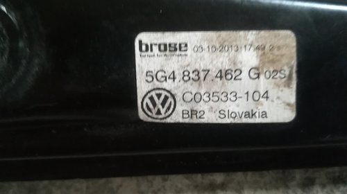 Macara geam usa dreapta fata VW Golf 7 V