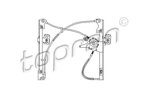 Macara geam VW VENTO (1H2) (1991 - 1998) TOPRAN 107 387
