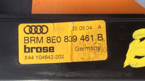 Macara stanga spate Audi A4 B6 B7 8E0839