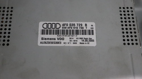 MAGAZIE CD AUDI A6 4F - COD: 4F0035729B 