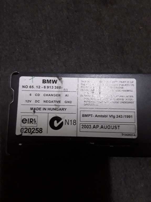 Magazie CD BMW X5 e53 2003 2007 65.12-6 913 388 65126913388