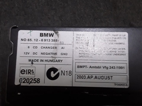 Magazie CD BMW X5 e53 2003 2007 65.12-6 913 388 65126913388
