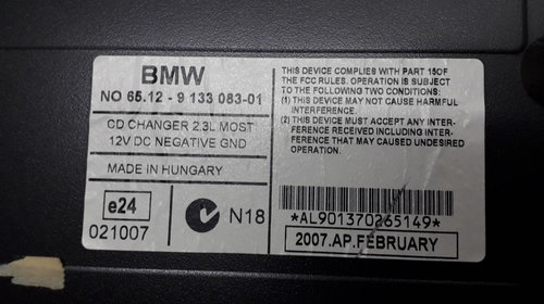Magazie CD DVD BMW E92 Cod 6512913308301