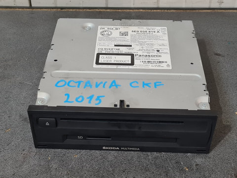 Magazie CD Skoda Octavia 3 Sedan 2.0 TDI 150 cai motor CKF CKFC an 2015 cod 5E0035819A
