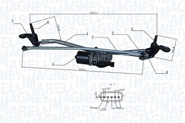 MAGNETI MARELLI Sistem stergator parbriz