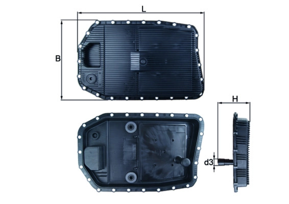 MAHLE Baie ulei, cutie viteze automata HX154 pentru BMW 3 Gran Turismo (F34) 2013 2014 2015