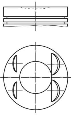 MAHLE Piston 021PI00127001 compatibil cu MERCEDES-BENZ CITAN Autoutilitara/limuzina spatioasa (W415) M 200.711 1197cc 114cp 84kW 2013 2014 2015 2016 2017 2018 2019 2020 2021