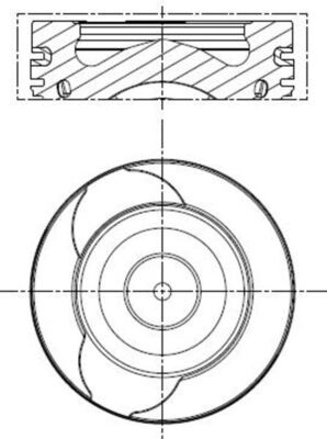 MAHLE Piston 021PI00128002 la RENAULT KANGOO Express (FW0/1_) K9K 808; K9K 608; K9K 628 1461cc 75cp 55kW 2009 2010 2011 2012 2013 2014 2015