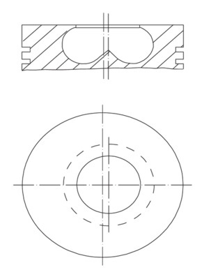 MAHLE Piston 081PI00123002 model BMW 3 (G20, G80, G28) B47 D20 B 1995cc 116cp 85kW 2018 2019 2020 2021 2022 2023 2024 2025