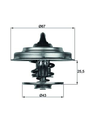 MAHLE termostat,lichid racire TX1860D pentru masin