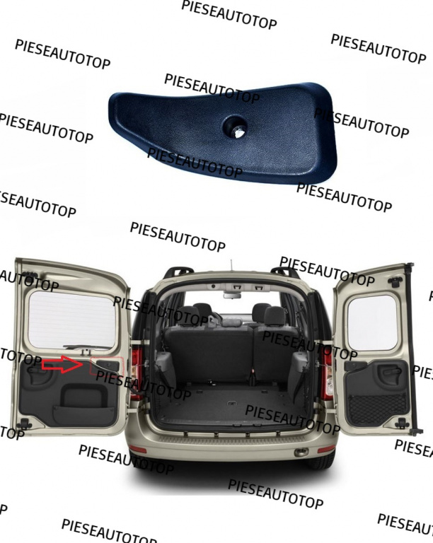 Maner deblocare interior usa spate stanga Dacia Logan MCV 2004-2012 NOU 8200522397 6001550295