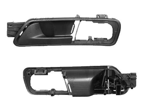 Maner deschidere usa interior VW Touran (1t/T2/1t3), 02.2003-08.2015, Caddy Iii/Life (2k), 03.2004-06.2015, Caddy 3 (2k), 06.2015-, Fata partea Stanga, negru / texturt, Aftermarket