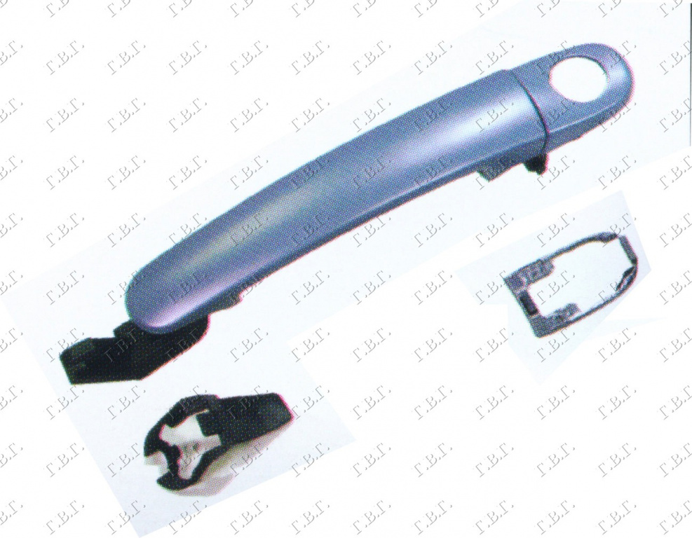 MANER EXTERIOR USA FATA [FARA ORIFICIU CHEIE] SKODA OCTAVIA 4 97-10 013607840 013607840 3B0837207F