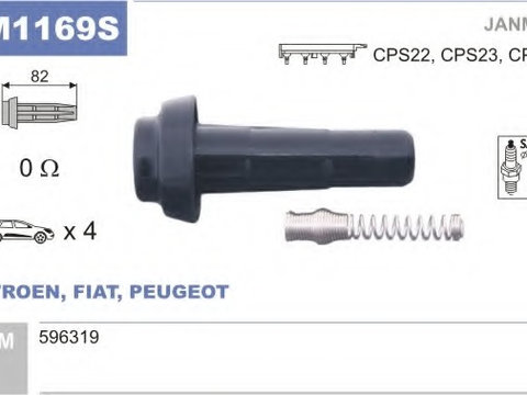 Manson cauciuc bobina JM1169S JANMOR pentru Peugeot 306 CitroEn Saxo CitroEn Berlingo Peugeot 106 Peugeot Grand Peugeot Partner Peugeot Ranch CitroEn Ax CitroEn Xsara Peugeot 206 Peugeot 307 CitroEn C3 CitroEn C2 Peugeot 1007 Peugeot 207 CitroEn Nemo