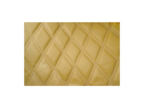 Material imitatie piele tapiterie romb bej / cusatura bej. ERK AL-110817-19