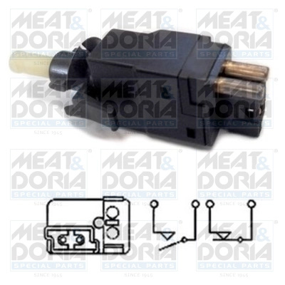MEAT & DORIA Comutator lumini frana 35015 pentru masina MERCEDES-BENZ E-CLASS Cabriolet (A124) 1993 1994 1995 1996 1997 1998