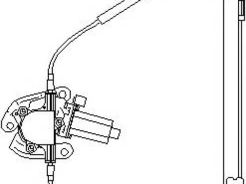 Mecanism actionare geam RENAULT MEGANE I (BA0/1_), RENAULT MEGANE I Classic (LA0/1_), RENAULT MEGANE I Break (KA0/1_) - TOPRAN 700 441