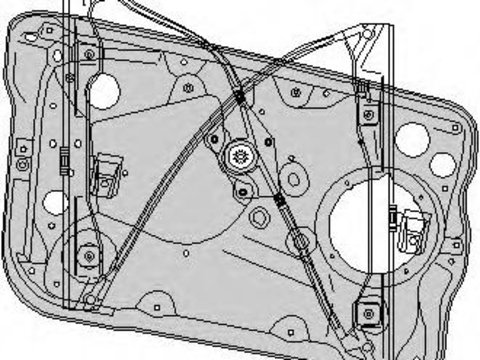 Mecanism actionare geam SKODA FABIA (6Y2), SKODA FABIA Combi (6Y5), SKODA FABIA limuzina (6Y3) - TOPRAN 111 711