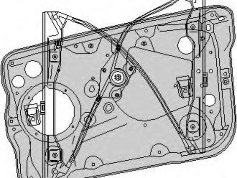 Mecanism actionare geam SKODA FABIA (6Y2), SKODA FABIA Combi (6Y5), SKODA FABIA limuzina (6Y3) - TOPRAN 111 712