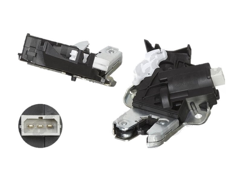 Mecanism inchidere portbagaj Audi A4 (B7), A4/S4 (B8), A5/S5 (B8), A6 (C6), A8 (D3), Seat Exeo (3r), VW Cc (358), Eos (1f), Jetta/Golf Kombi (1k5/1km), Passat (B6 3c), Passat (B7 36), Passat Cc (357), modele Sedan, 3 pini,
