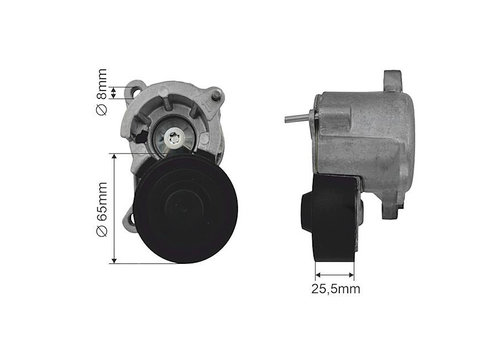 MECANISM TENSIONARE CUREA DISTRIBUTI, CITROEN C4 04-07, C5 I/II 01->,C8 00->,JUMPY 00-06, XSARA 00-05, FIAT SCUDO 00-06, ULYSSE 00-11, LANCIA PHEDRA 02-10, ZETA 00-02, PEUGEOT 206 99->, 307 00->,406/407 00->,607 00->,806/807 00->, EXPERT 00-06