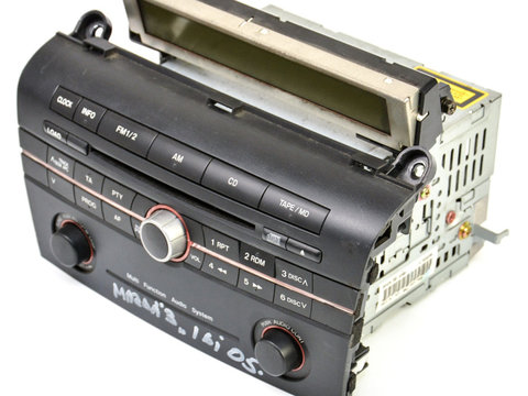 Media Player / Unitate CD / Casetofon CD Player,Radio Mazda 3 (BK) 2003 - 2009 Benzina BP4M66950A, BP4M 66 950A, 14789900