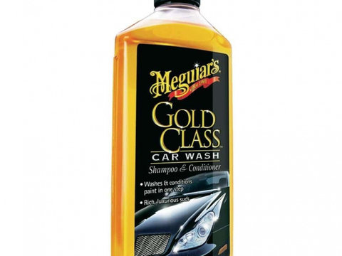 Meguiar's Detergent Spalat Exterior Gold Class Car Wash Shampoo &amp; Conditioner 473ML G7116