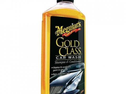 Meguiar's Detergent Spalat Exterior Gold Class Car Wash Shampoo & Conditioner 473ML G7116
