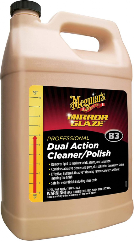 Meguiar's Mirror Glaze Professional Dual Action Cleaner / Polish 83 Pasta Polish Finish Curatare Vopsea 3.79L M8301
