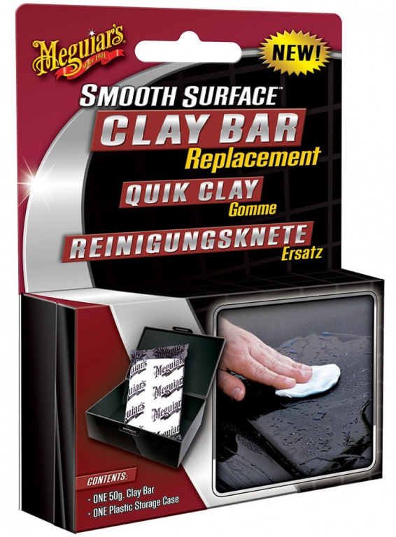 Meguiar's Smoot Surface Clay Bar Quik Clay Reinigungsknete Argila Decontaminare 50G G1001EU