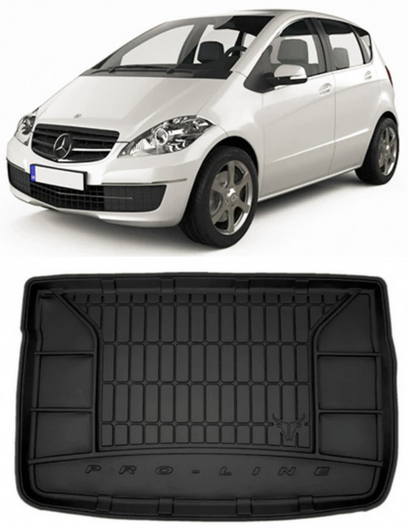 Mercedes clasa A W169 Hatchback din 09.2004 - 08.2012, Tavita Pentru Portbagaj Lux Premium Dedicata, Portbagaj Inferior / Roata Rezerva Ingusta *1 TM-403963-T2575