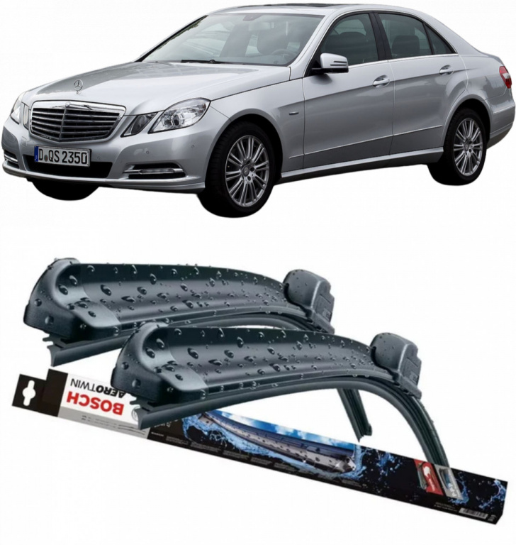 Mercedes E-Class Set 2 stergator parbriz Bosch Bosch Aerotwin 60 cm/60 cm compatibile cu Mercedes-Benz E-Class (W212) din 2009-2016 (60 cm / 60 cm) 3397009825-breloc2336