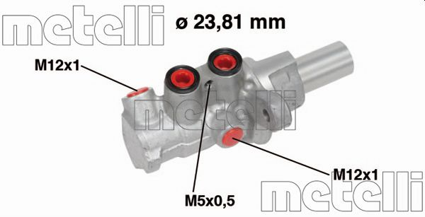 METELLI Pompa centrala, frana 05-0749 la NISSAN QASHQAI / QASHQAI +2 I (J10, NJ10, JJ10E) 2006 2007 2008 2009 2010 2011 2012 2013 2014