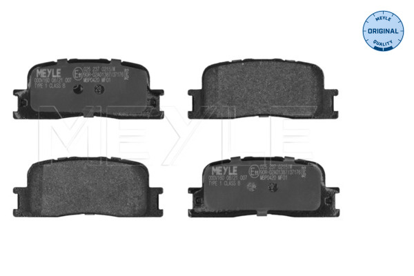 MEYLE set placute frana,frana disc 0252370215/W montare puntea spate pentru masina TOYOTA CAMRY limuzina (_V3_) 2001 2002 2003 2004 2005 2006