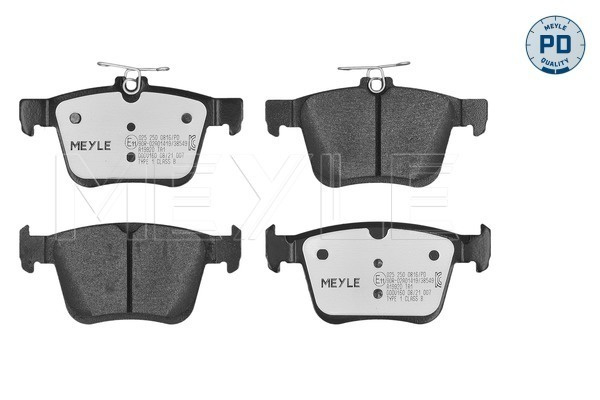MEYLE set placute frana,frana disc 0252500816/PD montare puntea spate la masina VW GOLF VII Van (5G1) 2012 2013 2014 2015 2016 2017