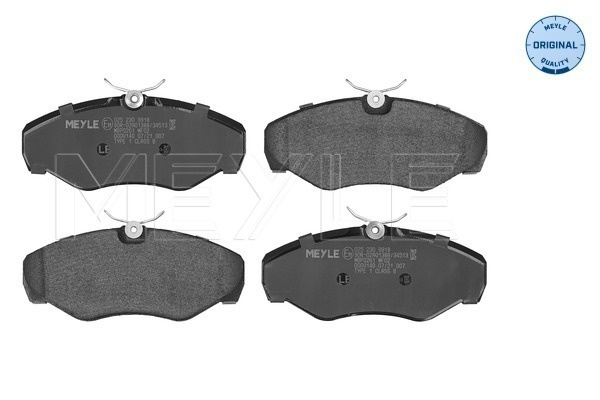 MEYLE set placute frana,frana disc montare punte fata 0252309918 la masina RENAULT TRAFIC II bus (JL) 2001 2002 2003 2004 2005 2006 2007 2008 2009 2010 2011 2012 2013