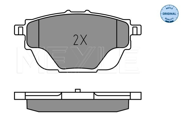 MEYLE set placute frana,frana disc monta