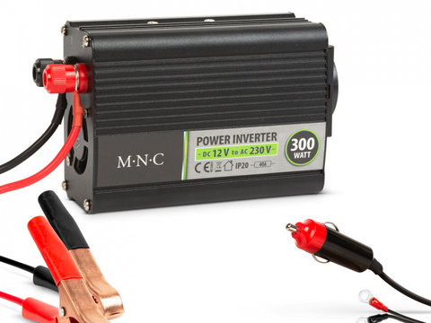 MNC - Invertor de tensiune 12 V/230 V - 300W