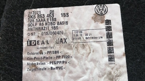Mocheta portbagaj Volkswagen Golf 6 hatc