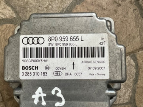 Modul Airbag Audi A3 8P Cod 8P0959655L 0285010183