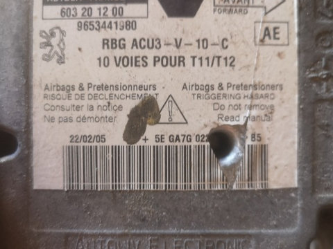 Modul airbag Peugeot 206 9653441980