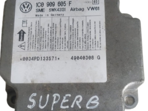 Modul airbag Skoda Superb cod 1C0909605F